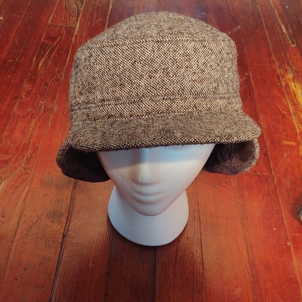 Emstate Gray Combat Cap with Ear Flaps Sz L
